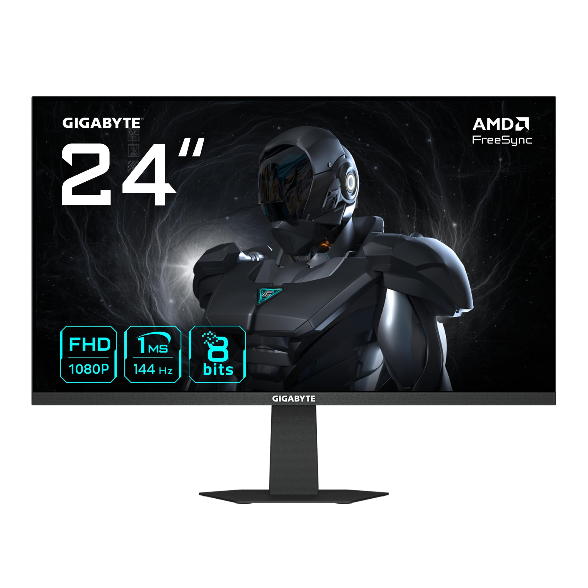 GIGABYTE GS24F14 Monitor Gaming 24” FHD - 1920 x 1080, 144Hz, 1ms, 300 CD/m², HDMI 1.4, DisplayPort 1.2