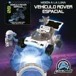 Educa - Misión a la Luna; Vehículo Rover Espacial, Monta tu Vehículo Motorizado, Aliméntalo con batería o con su Auténtico Panel Solar