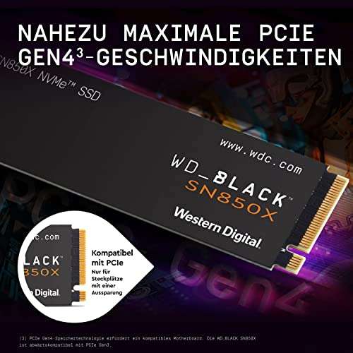 SSD NVMe WD Black SN850X 2TB Gen4
