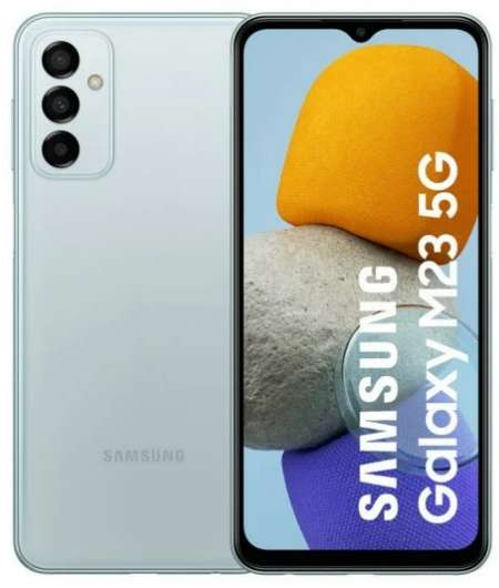 Samsung Galaxy M23 5G 4/128GB (azul/rosa/verde). Amazon: 248, 177 y 179€ en esos colores y orden