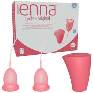 Enna Cycle - Copas Menstruales Y Caja Esterilizadora, TALLA S, 2 Unidad