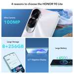 HONOR 90 Lite 5G- 8/256GB, Cámara Principal de 100 MP, 6.7" LTPS LCD, 4500mAh Batería CON 35W de carga, Android 13, Dual Sim - Smartphone