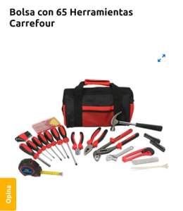 Bolsa con 65 herramientas recogida en tienda gratis