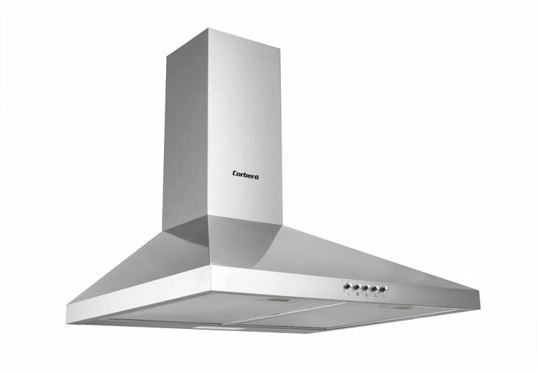Corberó – Campana Decorativa Pirámide | KURAMATHI400FNX | 60 cm | Caudal 409 m³/h | Motor Inverter