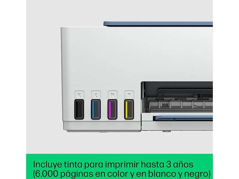 Impresora multifunción - HP Smart Tank 5107, Color, Con deposito de tinta  recargable, WiFi, Hasta 3 años de impresión incluida, Blanco » Chollometro