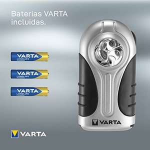 Linterna con clip de 28 lm marca VARTA (incluye 3 pilas VARTA)