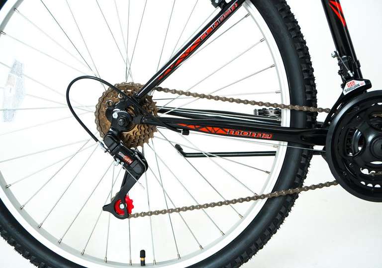 Bicicleta de montaña MTB CLIMBER con cuadro Hi-Ten, cambio de 21 velocidades y frenos V Brake