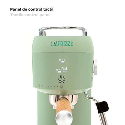 Caprizze Cafetera Express Semiautomática Hikari 1400 W 20 Bares con Vaporizador