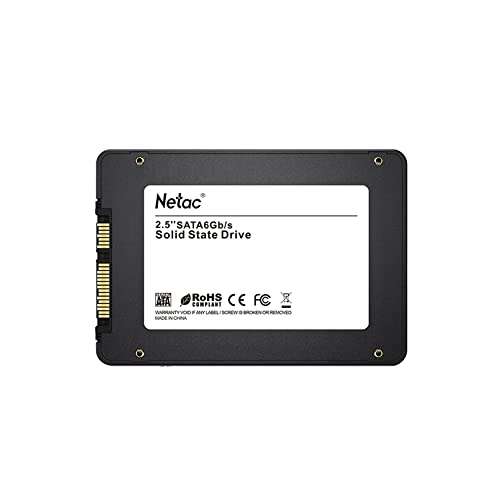 Netac Unidad de Estado Sólido 480GB, Disco Duro Estado Sólido Interna, 3D NAND Flash SLC, 2.5'' SATAIII 6Gb/s, hasta 530MB/s, para Portátil