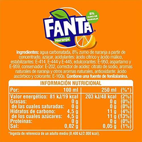 Fanta Naranja - 8 Botellas 16L por 9,22€
