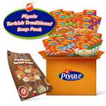 Paquete de Sopa Tradicional Turca de PİYALE |Deliciosas sopas turcas de tarhana, ezogelin, lentejas y yogur|Ramazan Sopas 32 unidades