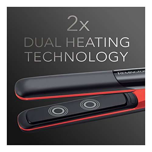 Remington Plancha de Pelo Salon Collection - Cerámica, Digital, Placas  Extra Largas, Resultados Profesionales, Negro y Rojo - S9700 » Chollometro