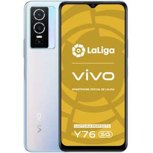 Mvil - vivo Y76 5G, Cosmic Aurora, 128 GB, 8GB RAM, 6.58 a FHD+, Mediatek Dimensity 700, 4100 mAh, Android 11