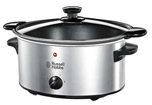 Russell Hobbs Olla de Cocción Lenta Cook@Home - Capacidad 3,5 L, 4 Raciones, 3 Temperaturas, Cuerpo de Acero Inoxidable