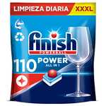 Finish Powerball Power All in 1 Pastillas para el lavavajillas todo en 1 - Pack ahorro 110 pastillas 0,15€/unidad