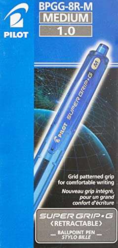 Pack de 12 bolígrafos, color azul Pilot Super G