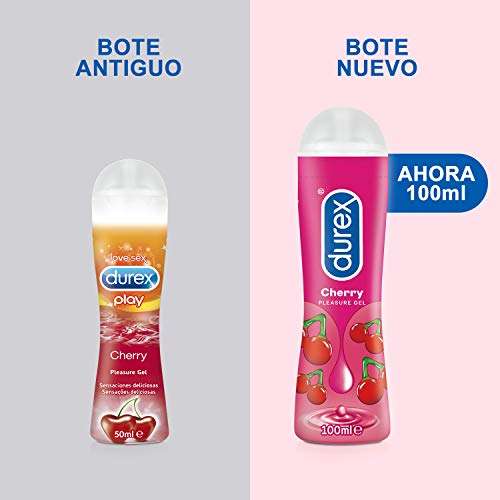 Durex Lubricante Sabor y Aroma Cereza de Base Agua - 100 ml