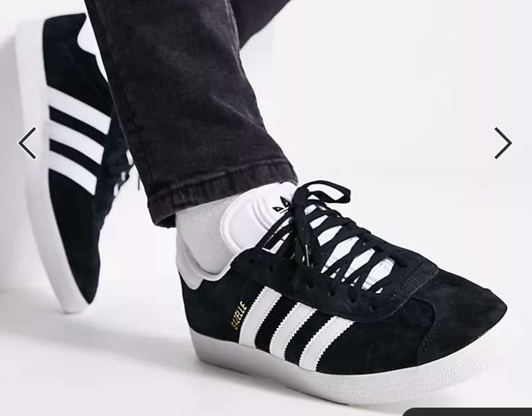 Zapatillas de deporte negras Gazelle de adidas Originals