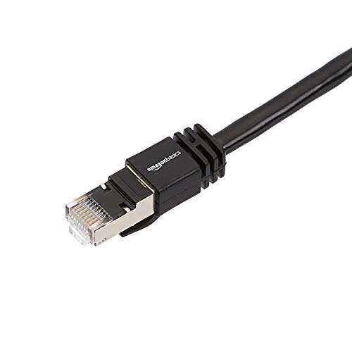 Cable para internet Ethernet Gigabit de banda ancha RJ45 Cat 7, color negro, 152,4 cm (mas medidas en descripción)