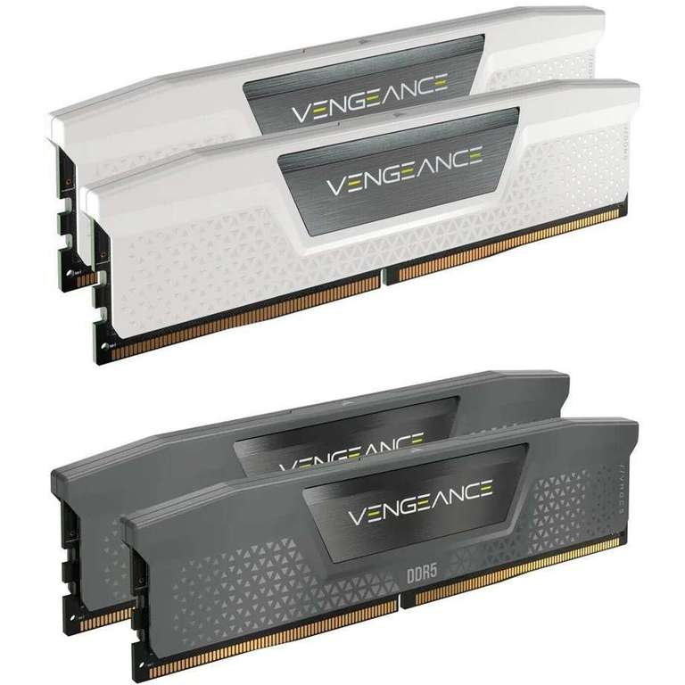 Memoria RAM DDR5 Corsair Vengeance 32GB Kit (2x16GB) 5600 CL36 - Blanco o negro
