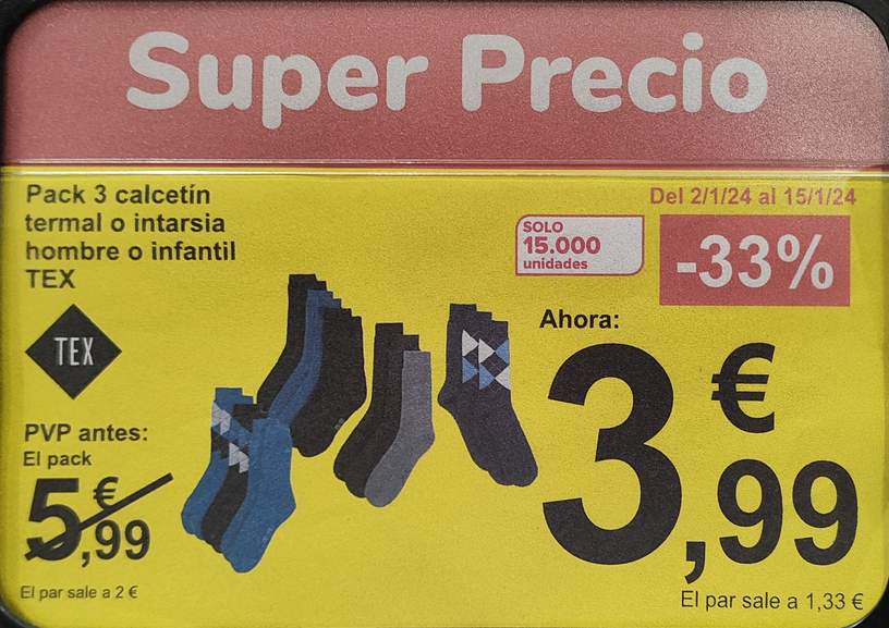 Pack dos calcetines Infantiles TEX