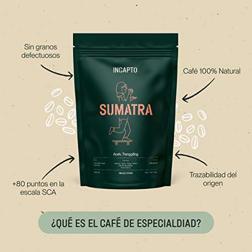 25% descuento Café Sumatra Incapto 1Kg