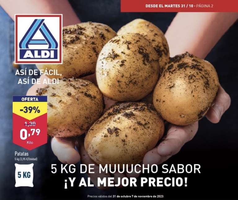 5KG Patata [ 0,79€ / KG ] - ALDI