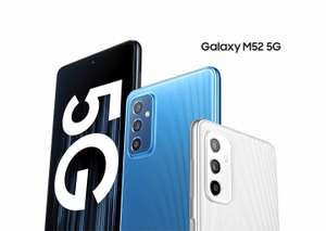 Samsung Galaxy M52 5G. 128Gb Dual-sim, Procesador Octa-core Qualcomm SDM 778G, Pantalla Infinity-O de 6.7". Mismo precio en pcComponentes.