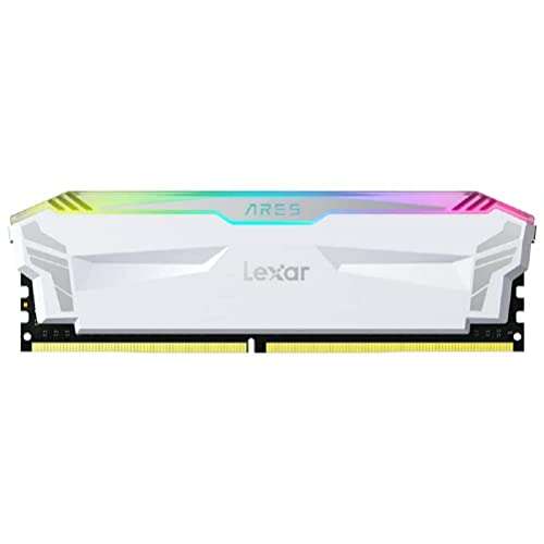Lexar Ares RGB Memoria RAM DDR4 16GB Kit (8GB x 2) 4000 MHz, DRAM 288-Pin U-DIMM CL18-22-22-42, PC4-32000, Blanco