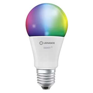 LEDVANCE Lámpara Smart LED, Bluetooth, E27, color de luz variable , colores RGB cambiables, sustituye lámparas incandescentes 60W