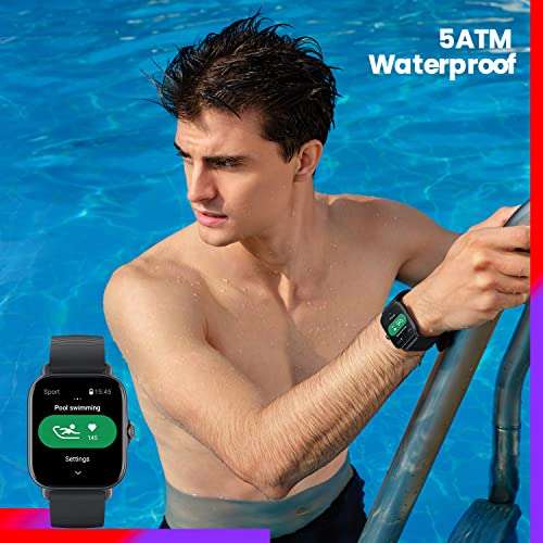 Amazfit GTS 3 Smartwatch Fitness Monitoreo de Ciclo Femenino Frecuencia Cardíaca, SpO2 Sueño Estrés 50+ Modos Deportivos