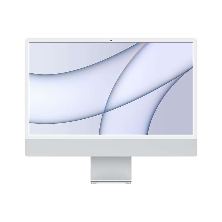 Apple iMac 2021, 24" Retina 4.5K, Chip M1, 8 GB RAM, 256 GB SSD, MacOS, Plata + Teclado Numérico Magic Keyboard Touch ID Incluido!
