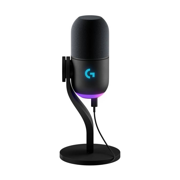 Logitech G Yeti GX, micrófono dinámico RGB con LIGHTSYNC para Gaming, micrófono USB para Streaming,