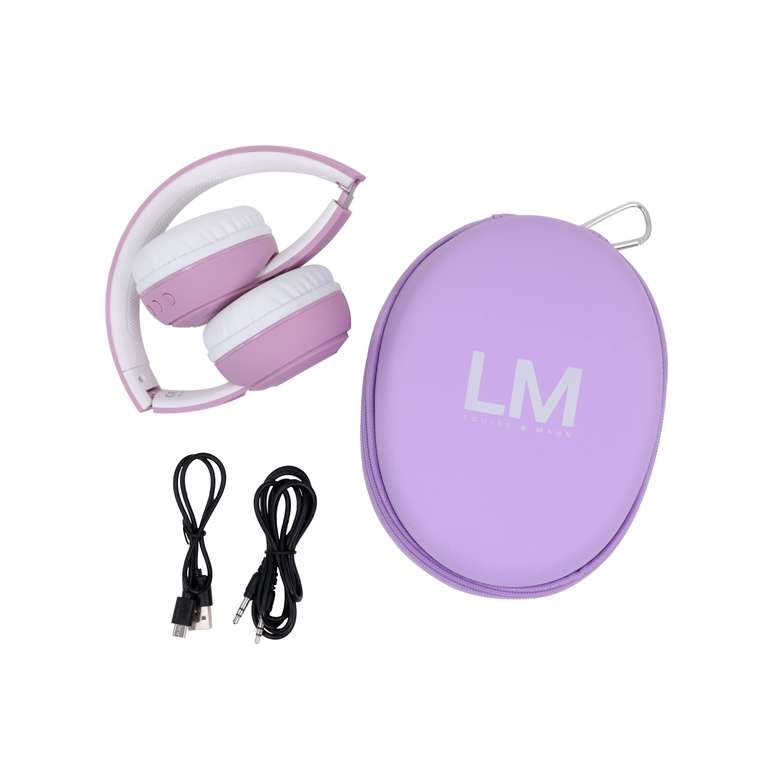 Louise & Mann 2 Auriculares Inalámbricos On Ear, Auriculares Bluetooth Diadema, Cascos Inalámbricos Plegables con Hi-Fi Estéreo