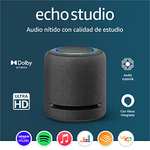 Echo Studio | Nuestro altavoz inteligente con mejor sonido hasta la fecha, con Dolby Atmos y Alexa