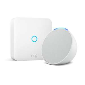 Ring Intercom + Echo Pop (Blanco) GRATIS! Actualización para interfonos, apertura en remoto, compatible con Alexa