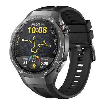 Huawei Watch GT5 Pro 46mm - AMOLED 1.43", ECG, GPS Doble Banda, NFC, Buceo 40m (IP69K/5ATM) y hasta 14 días de Batería, Negro- Smartwatch