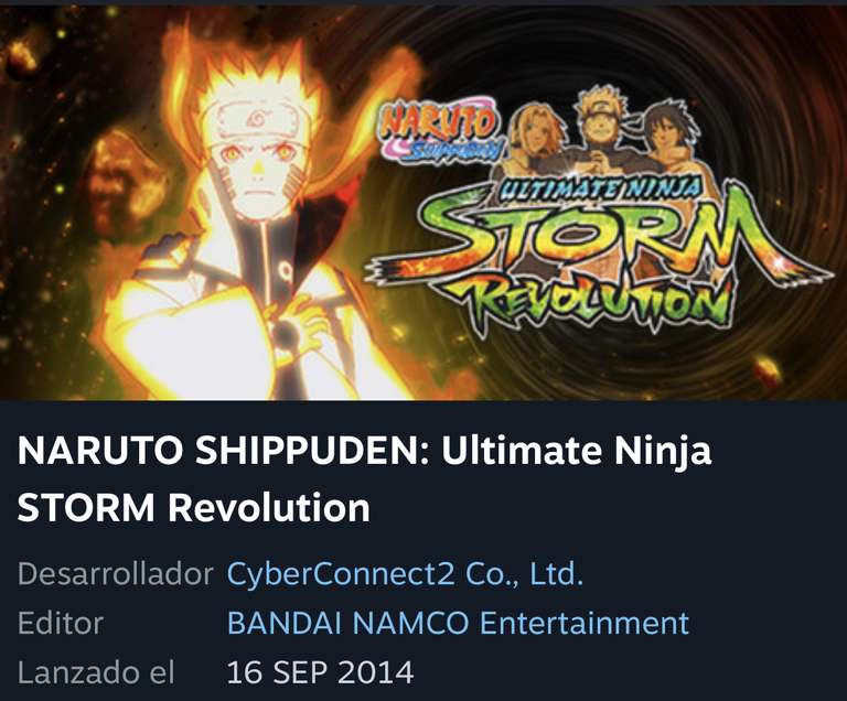 Comprar NARUTO SHIPPUDEN: Ultimate Ninja STORM Revolution [Steam]