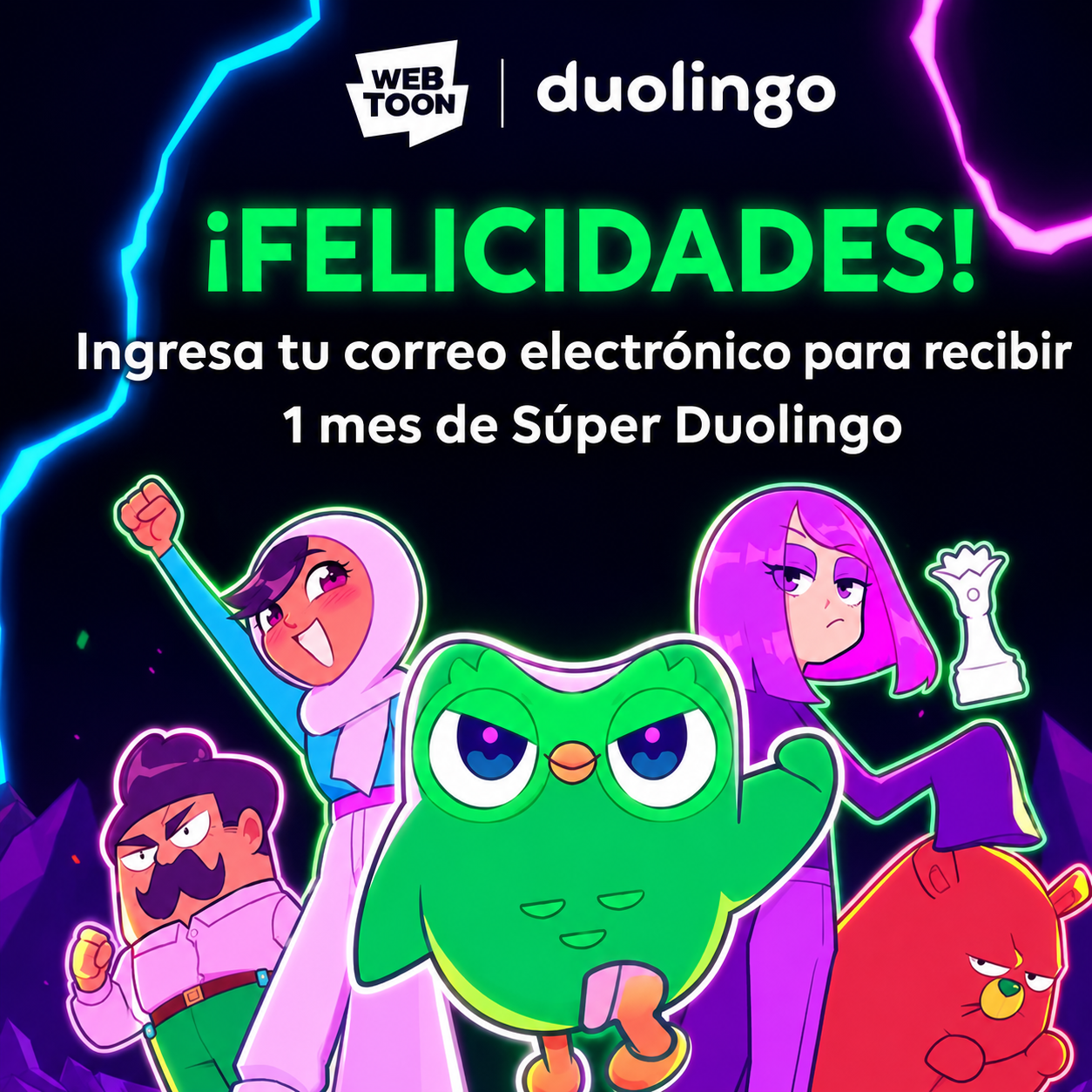 1 Mes GRATIS de Super Duolingo