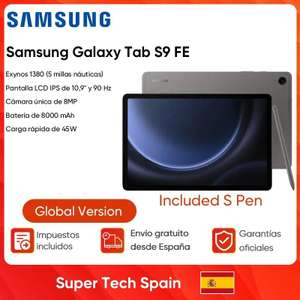 Samsung Galaxy Tab S9 FE 6GB/128GB con bolígrafo S (PLAZA)