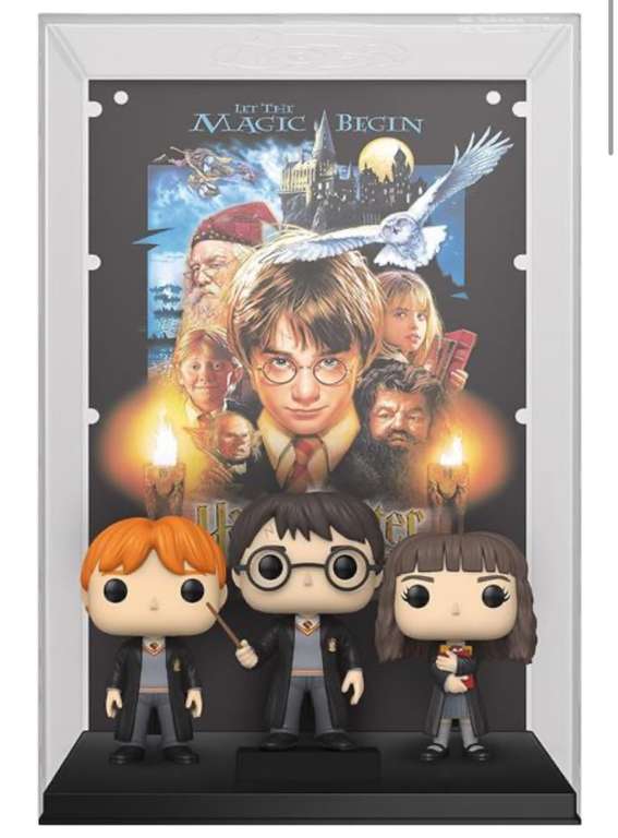 Figura Funko Harry Potter y la piedra filosofal Harry, Hermione y Ron