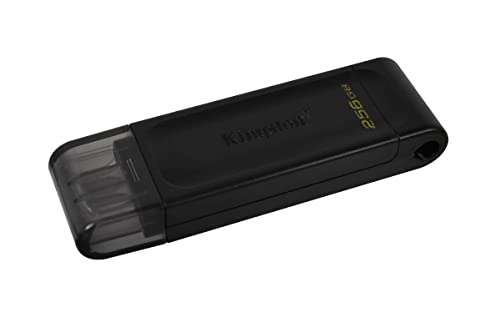 Kingston DataTraveler 70 - DT70/256GB Unidad Flash USB-C, Negro