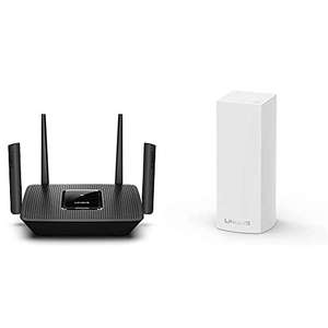 Linksys MR9000 Tribanda Mesh Router Wi-Fi +WHW0301 Sistema Velop WiFi Mesh tribanda para Todo el hogar. Opción compra por separado y 2 nodos