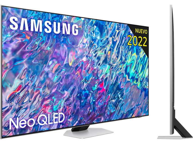 TV QLED 55" - Samsung QE55QN85BATXXC, Neo QLED 4K, Procesador Neo QLED 4K con IA, Smart TV, Plata