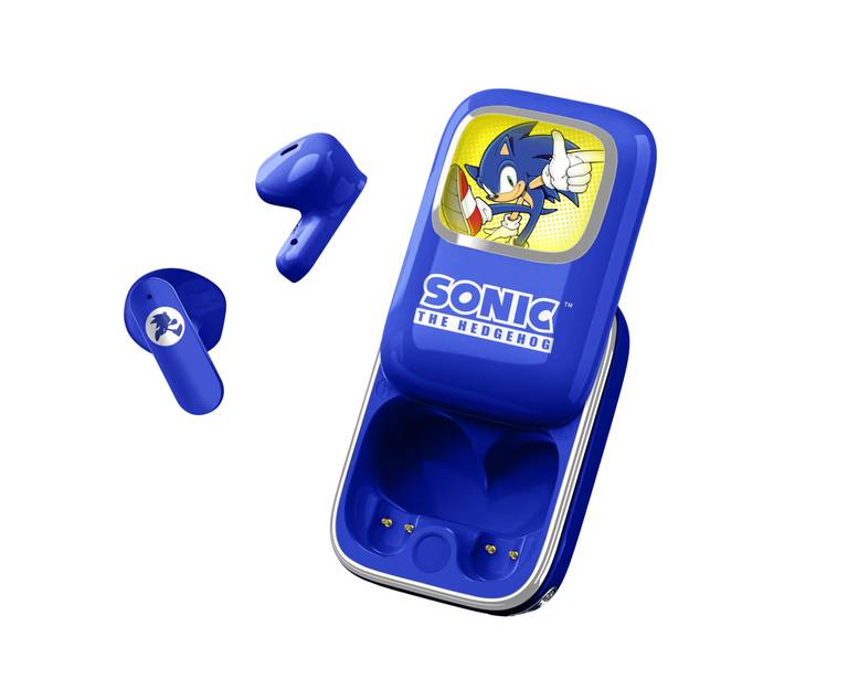 OTL Technologies Sonic The Hedgehog Slide TWS – Auriculares con Funda de Carga