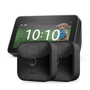 Blink Outdoor Cámara de seguridad HD (2,3,4 cámaras) + Echo Show 5 (2.ª generación, modelo de 2021)