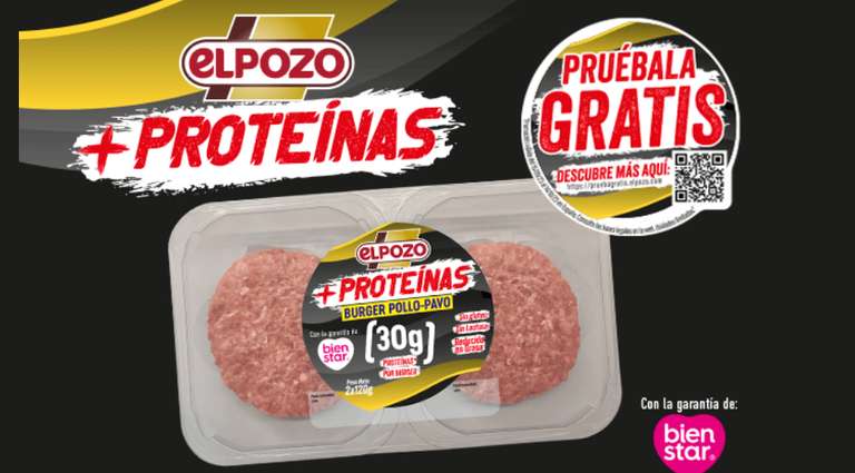 Prueba las nuevas Burger Pollo-Pavo 2x120g +Proteínas de ElPozo
