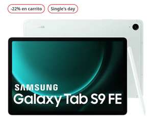 Samsung Galaxy Tab S9 FE Wifi, 128GB, 6GB RAM, 10.9", S Pen, WQXGA+ // Modelo 5G por 459,42€