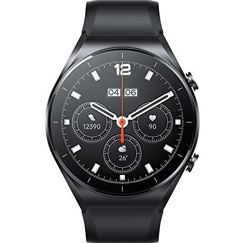 Xiaomi Watch S1 - Smartwatch con Pantalla AMOLED de 1,43", Cristal de Zafiro, Llamadas Bluetooth - Incluye correas de piel y goma negra
