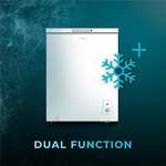 Congelador Horizontal Arcón Bolero Cecotec CoolMarket Chest 142 White. 142 Litros, Sistema Dual Function
